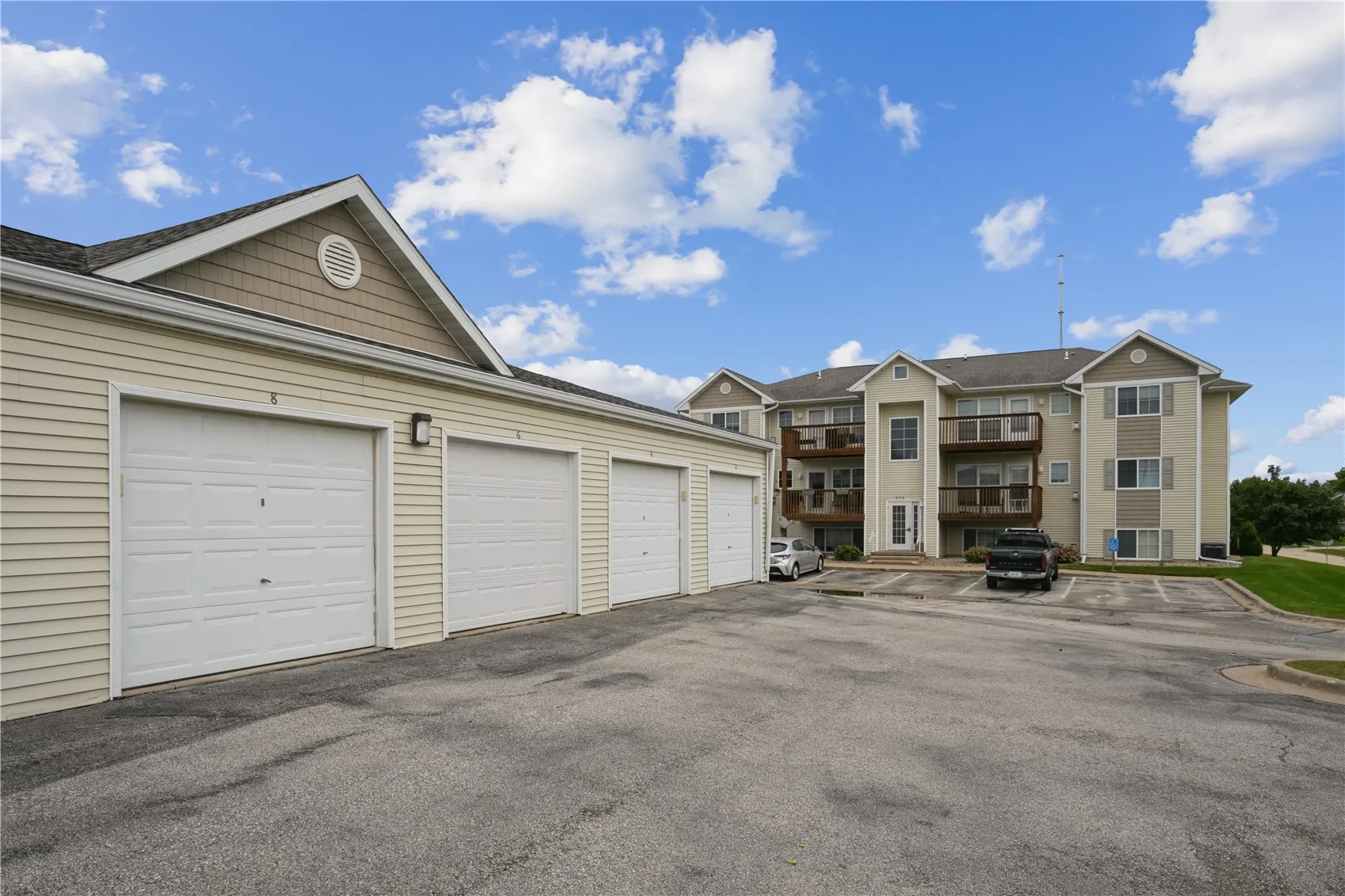 Garage #8 is single car garage with keypad