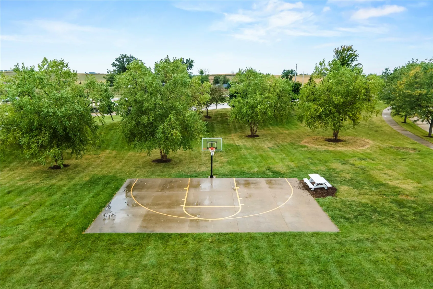 Community basketball court