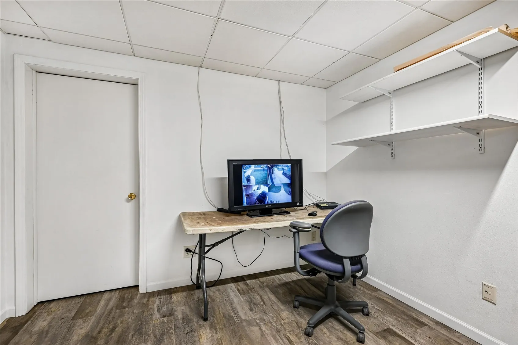 Table, Chair, TV and Security Camera stay with home