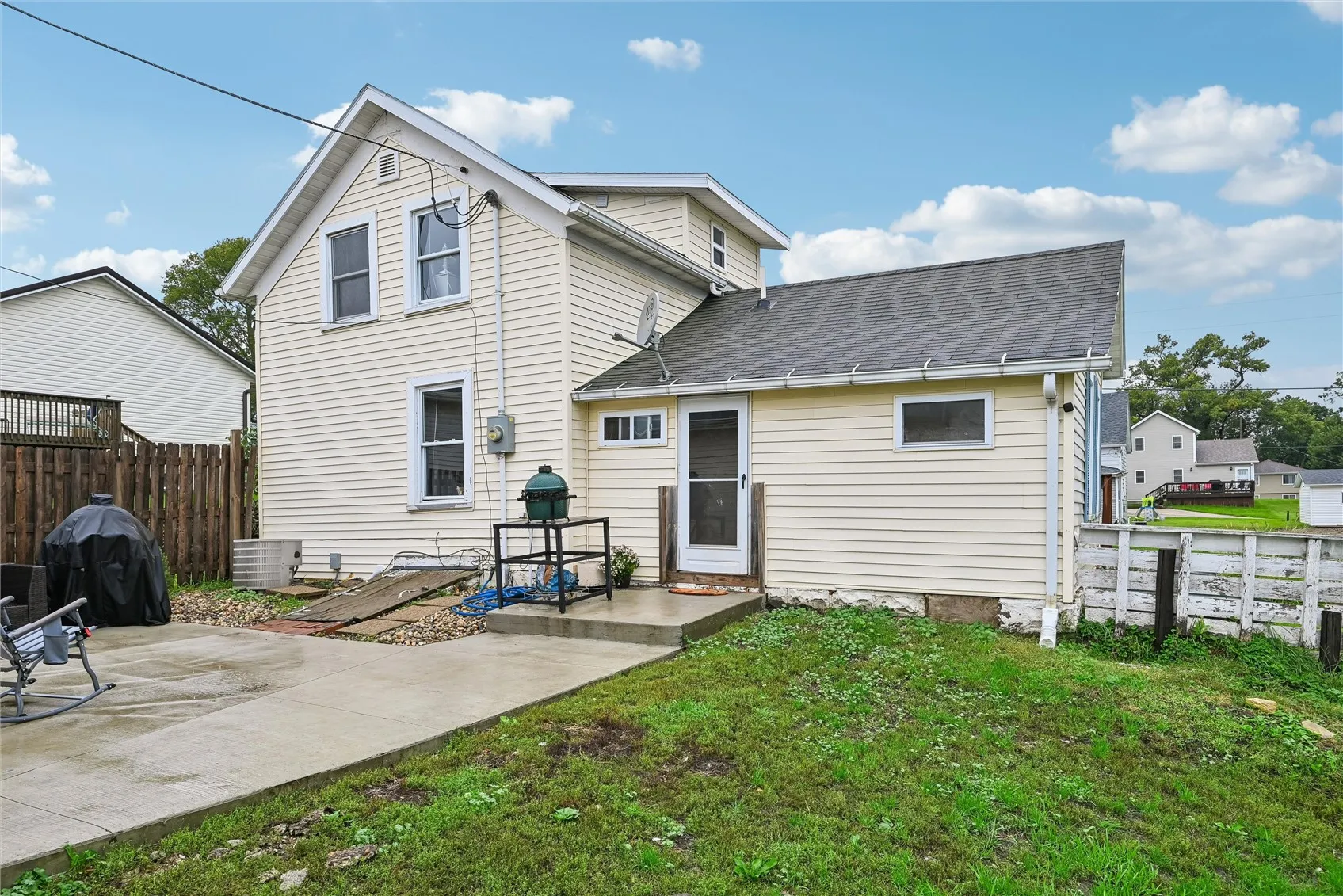 Backside of the home
