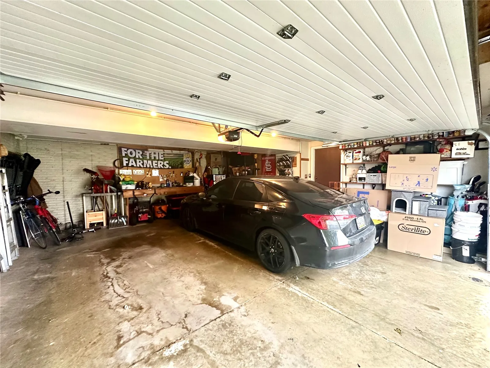 Large two car garage