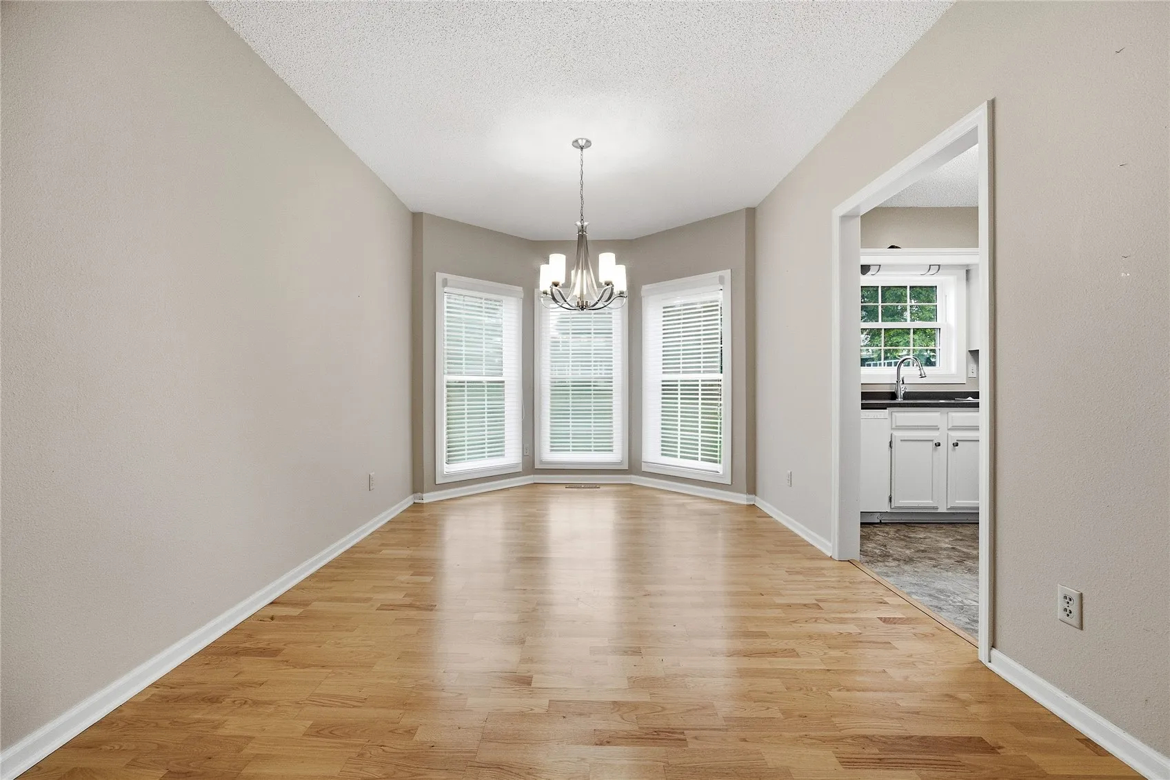 The formal dining room can be a reading room or a hobby room or a home office.