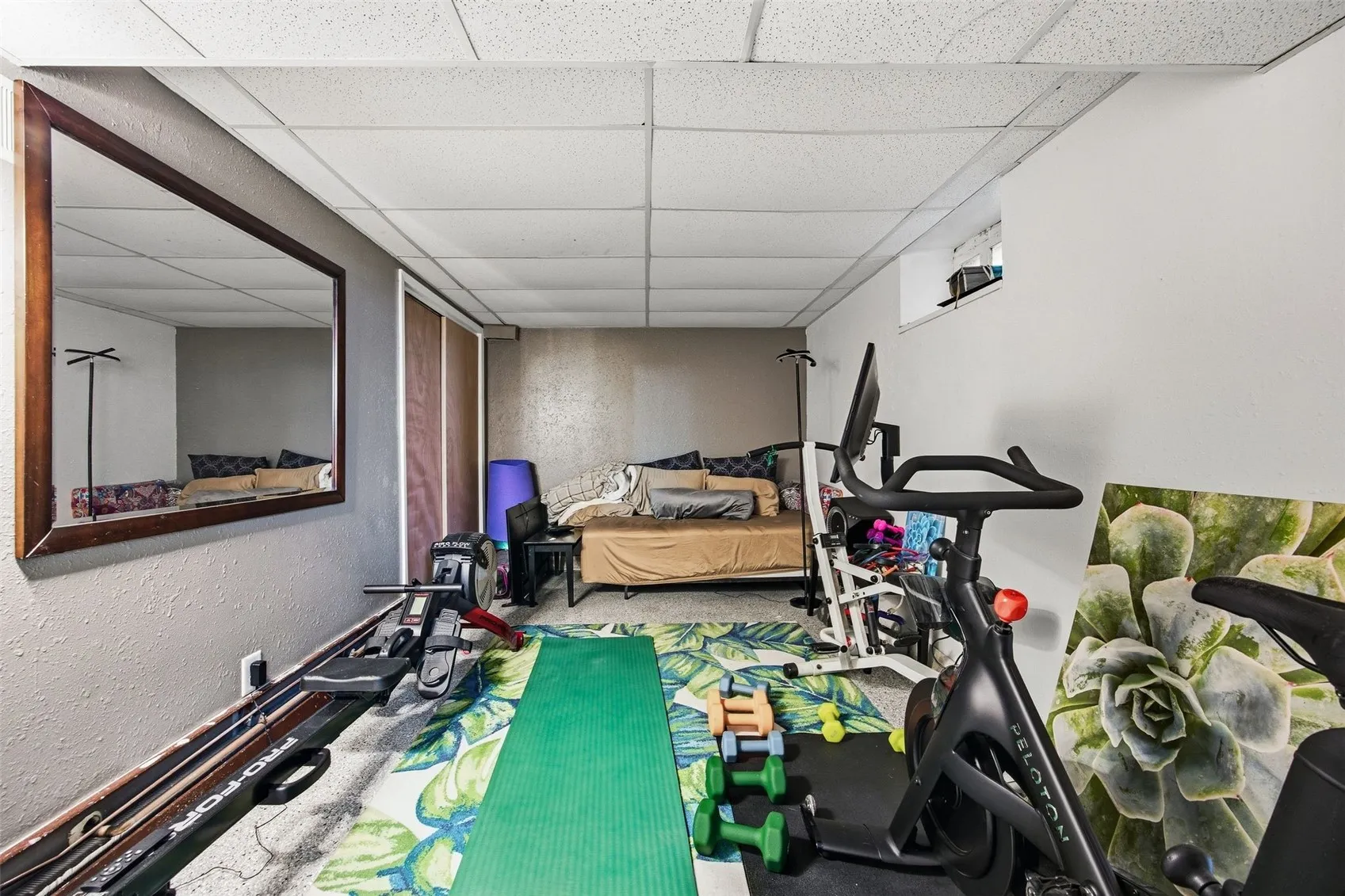 Lower Level non-conforming large room