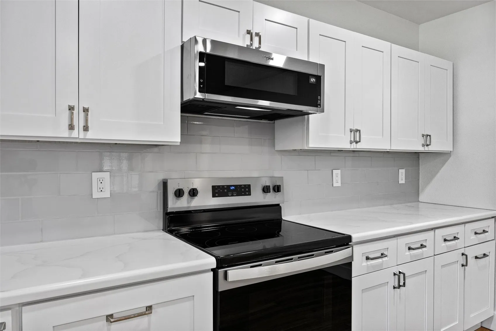 Stainless steel appliances are brand-new