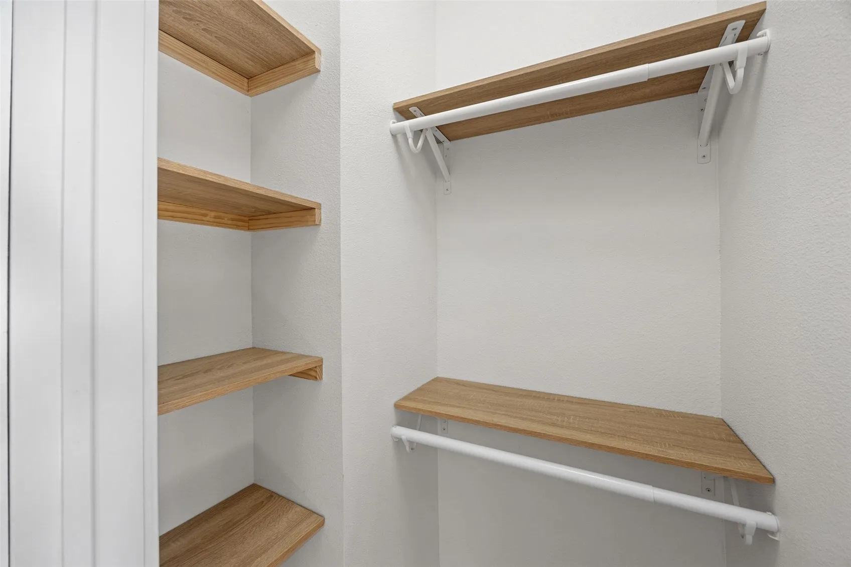 Closets with additional shelving