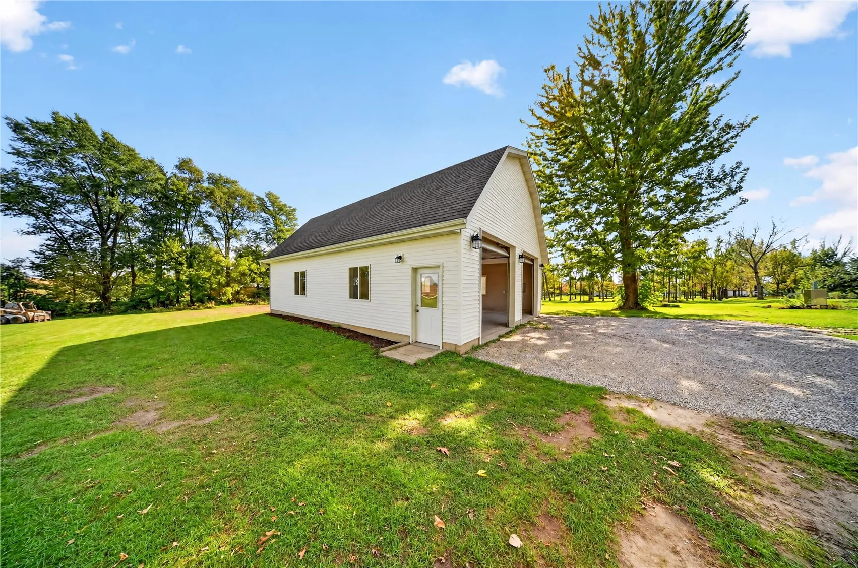30x40 heated finished detached garage with loft
