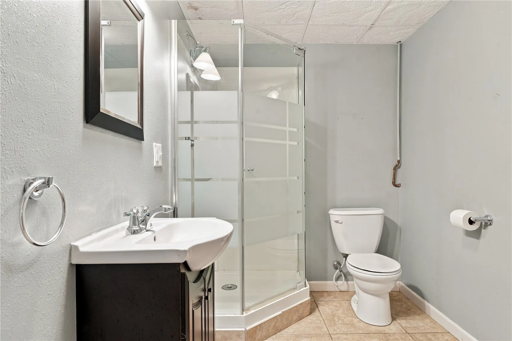 Lower level bathroom