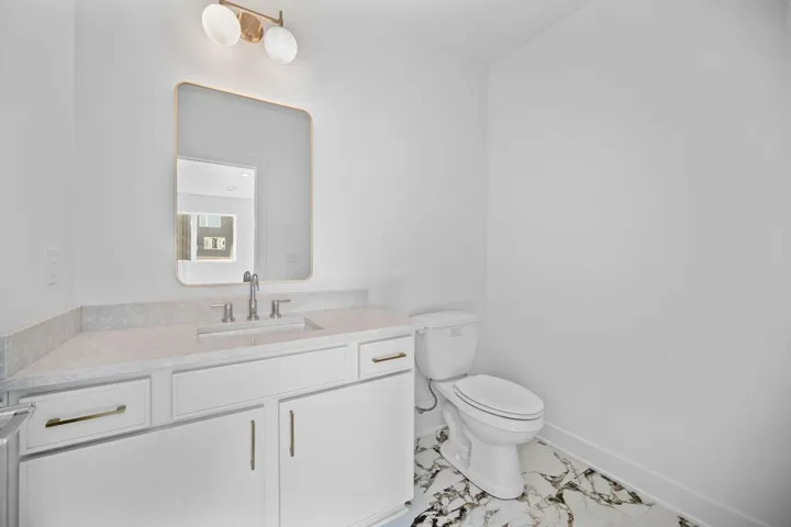 LL half bath off family room