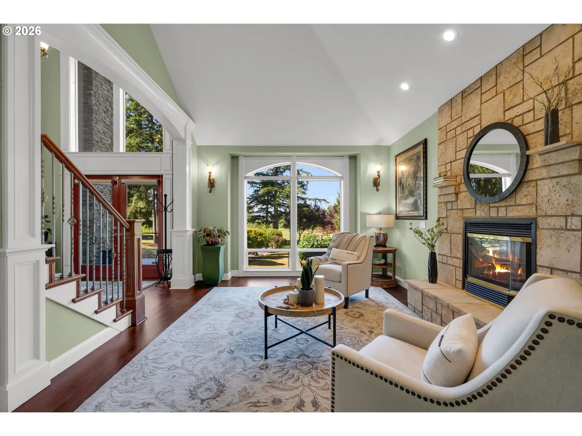Living Room-Fireplace