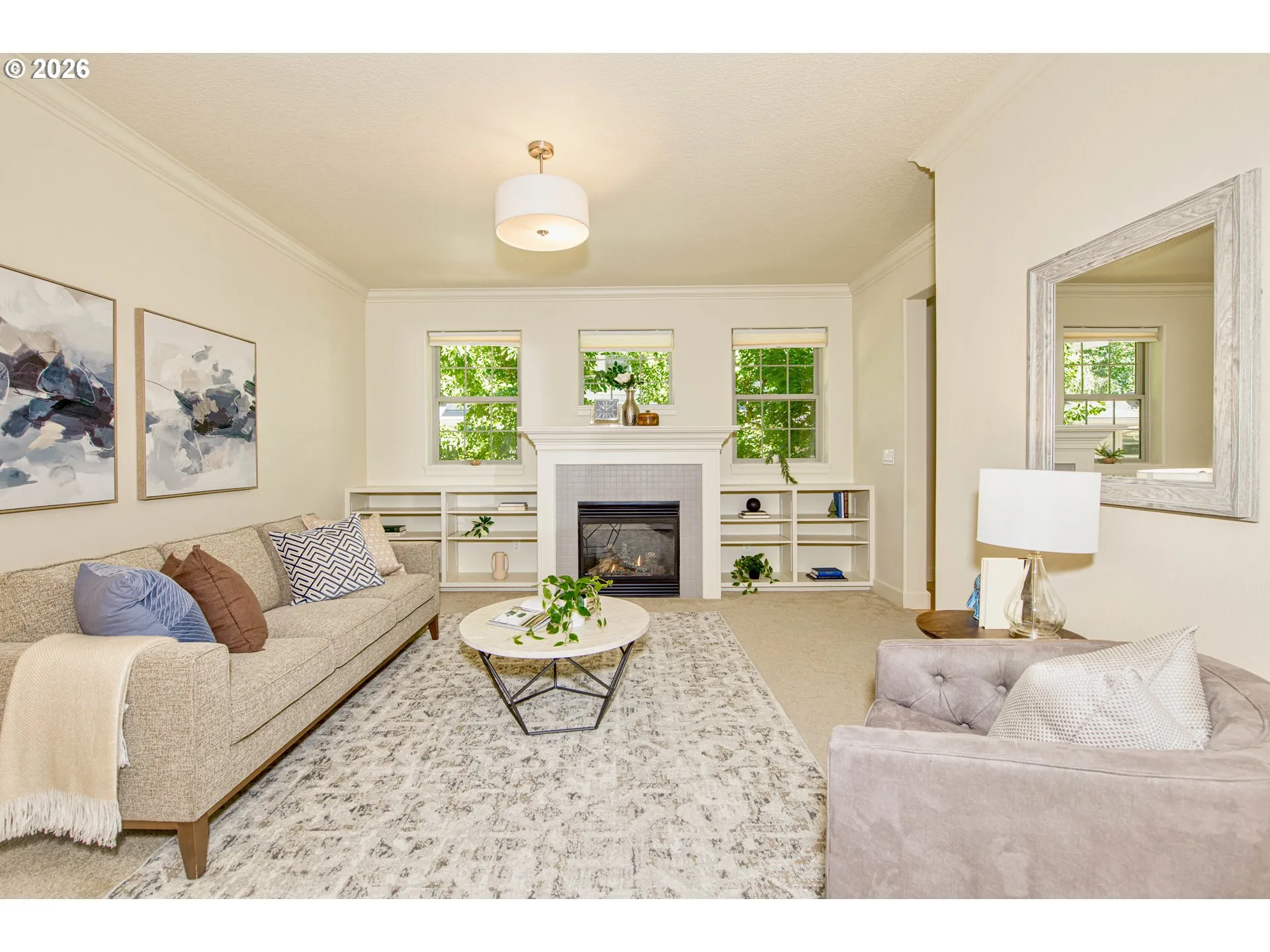 Living Room-Fireplace