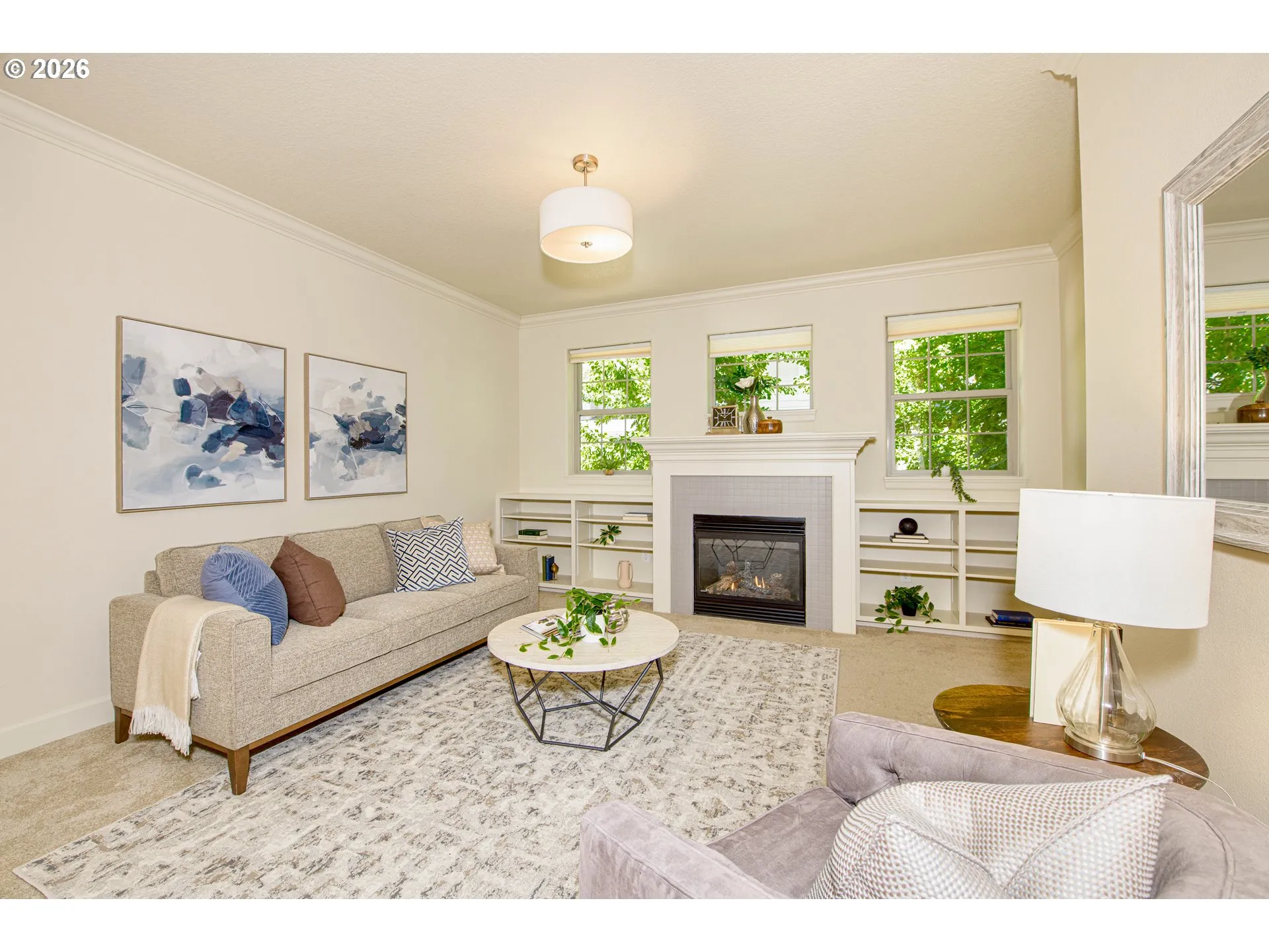 Living Room-Fireplace