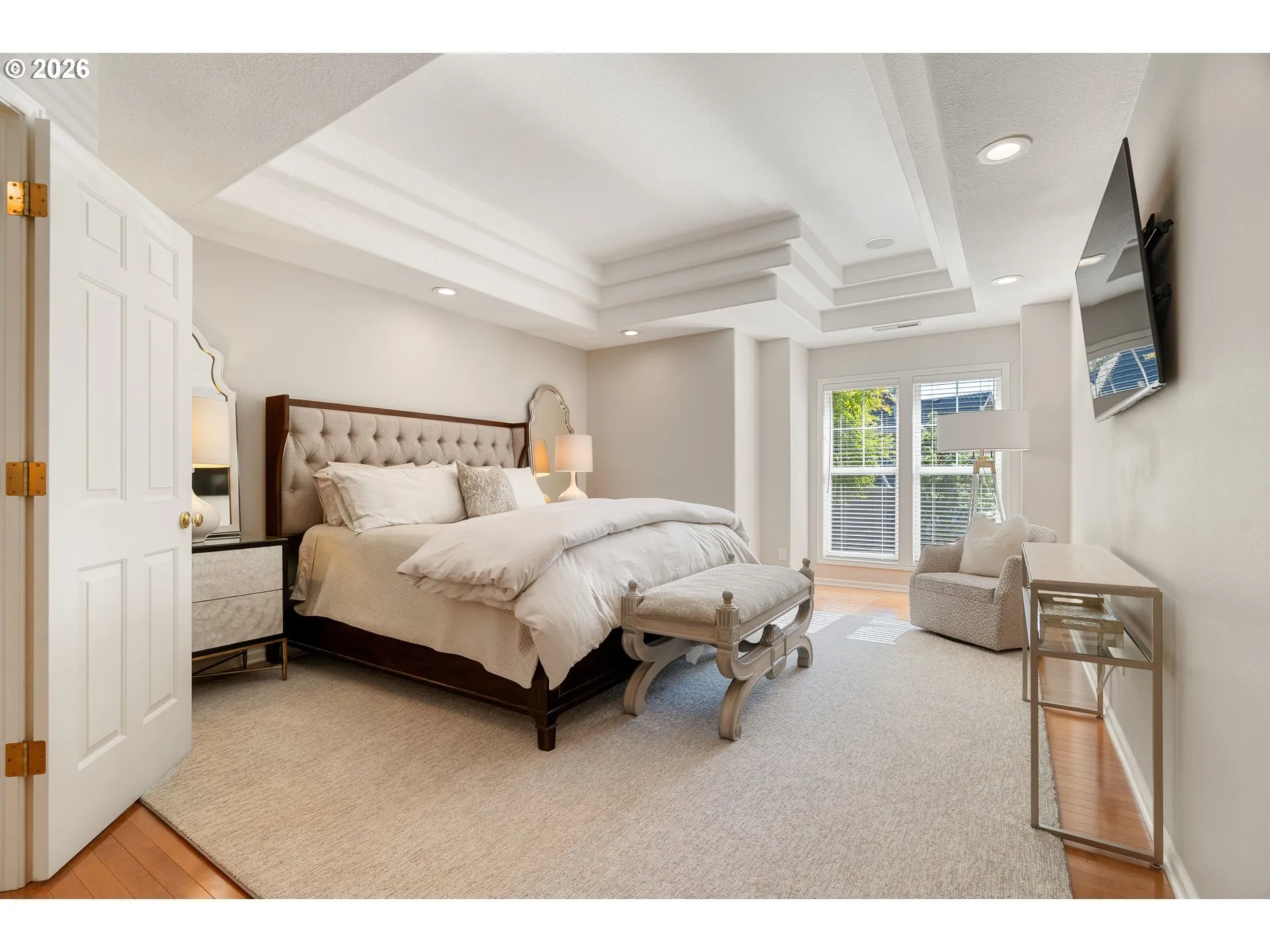 Primary Bedroom-Coffered Ceilings