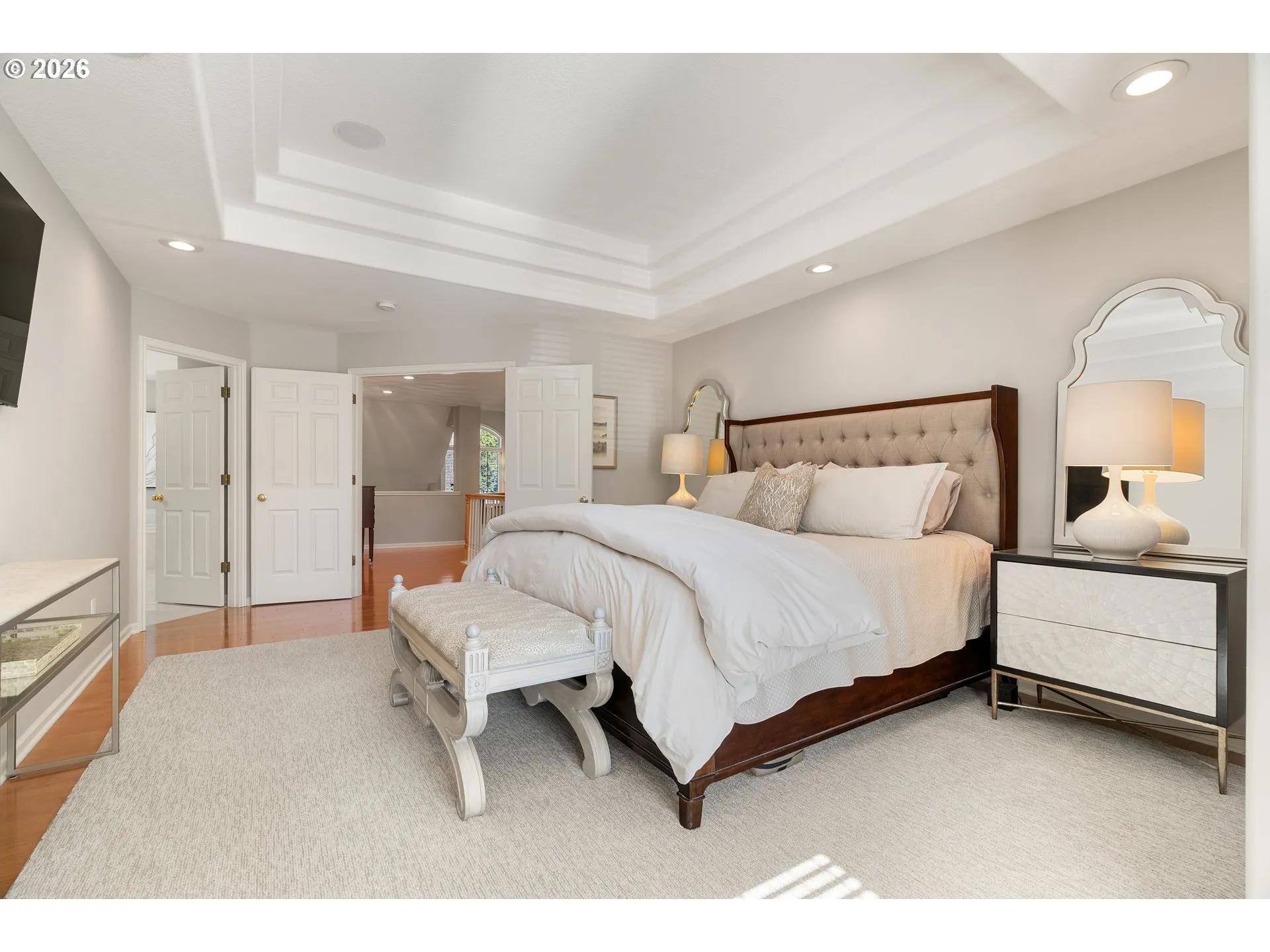 Primary Bedroom-Coffered Ceilings