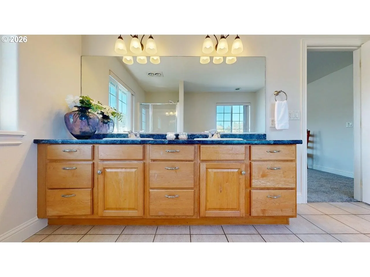 Bathroom, Attached-Double Sinks
