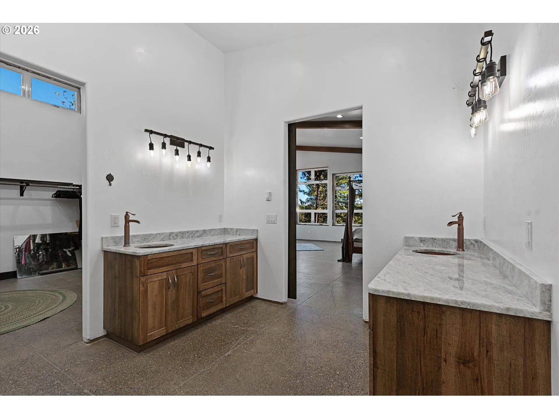 Bathroom, Attached-Double Sinks