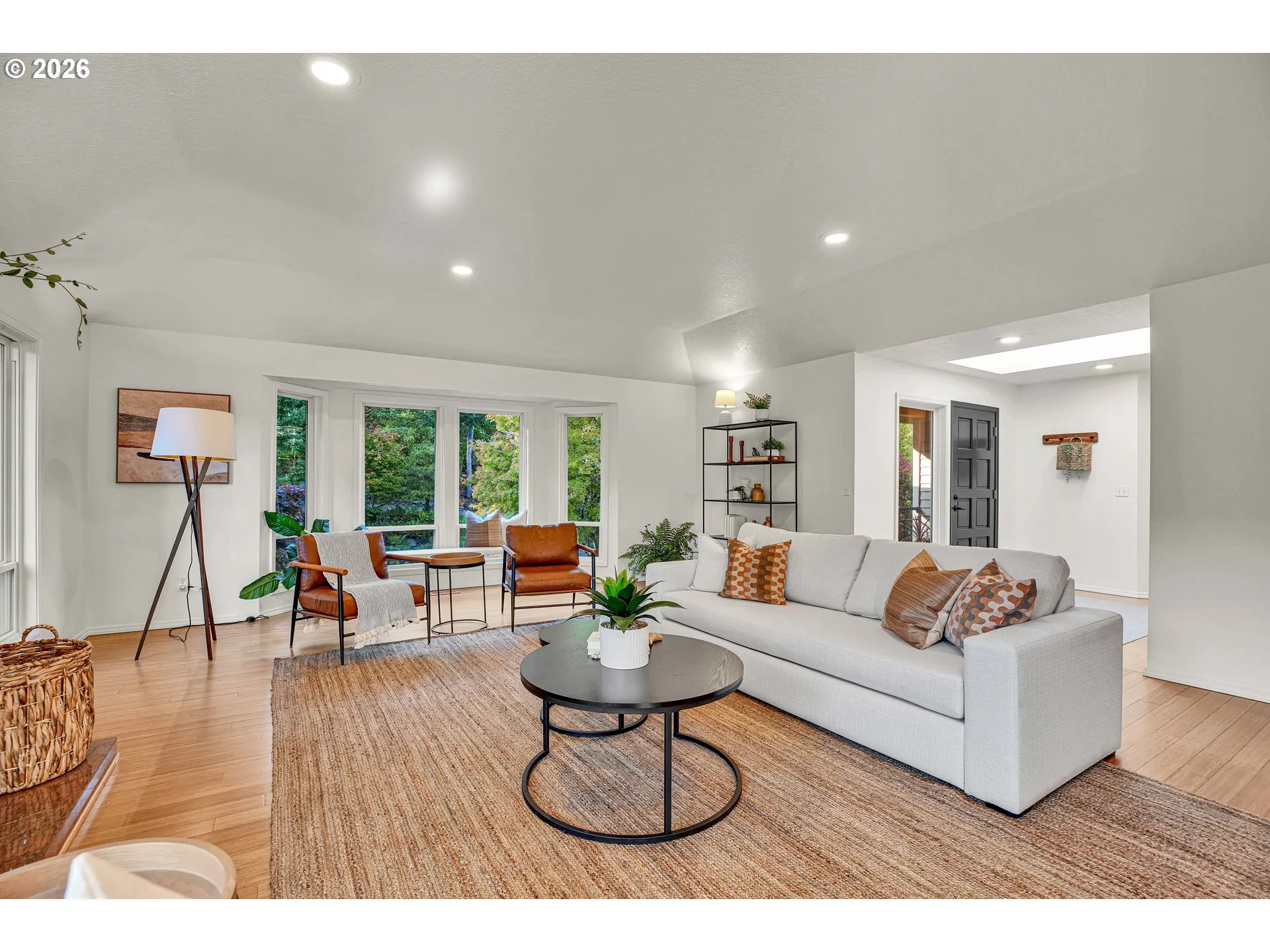 Living Room-Coffered Ceilings