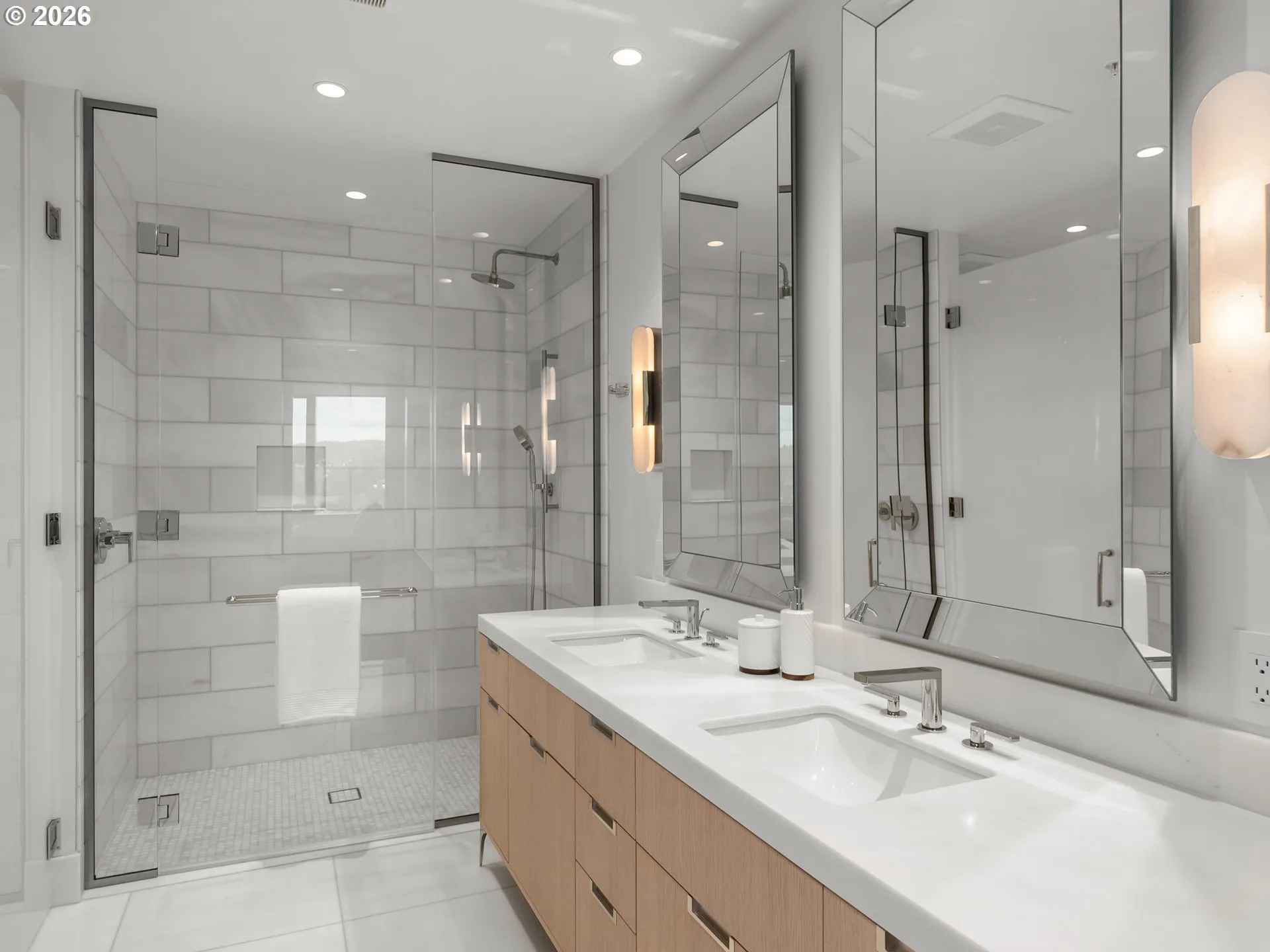 Bathroom, Attached-Double Sinks