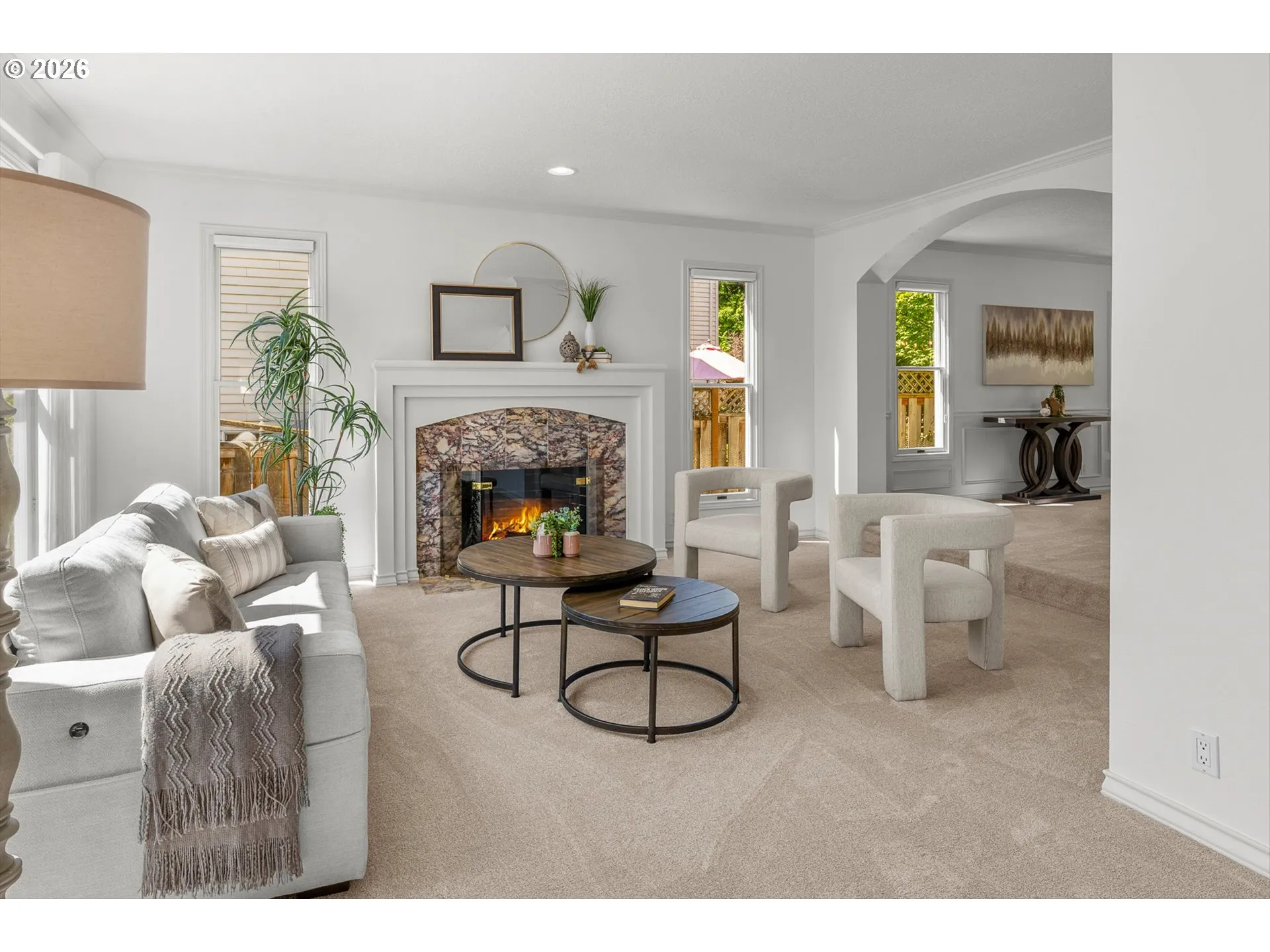 Living Room-Fireplace
