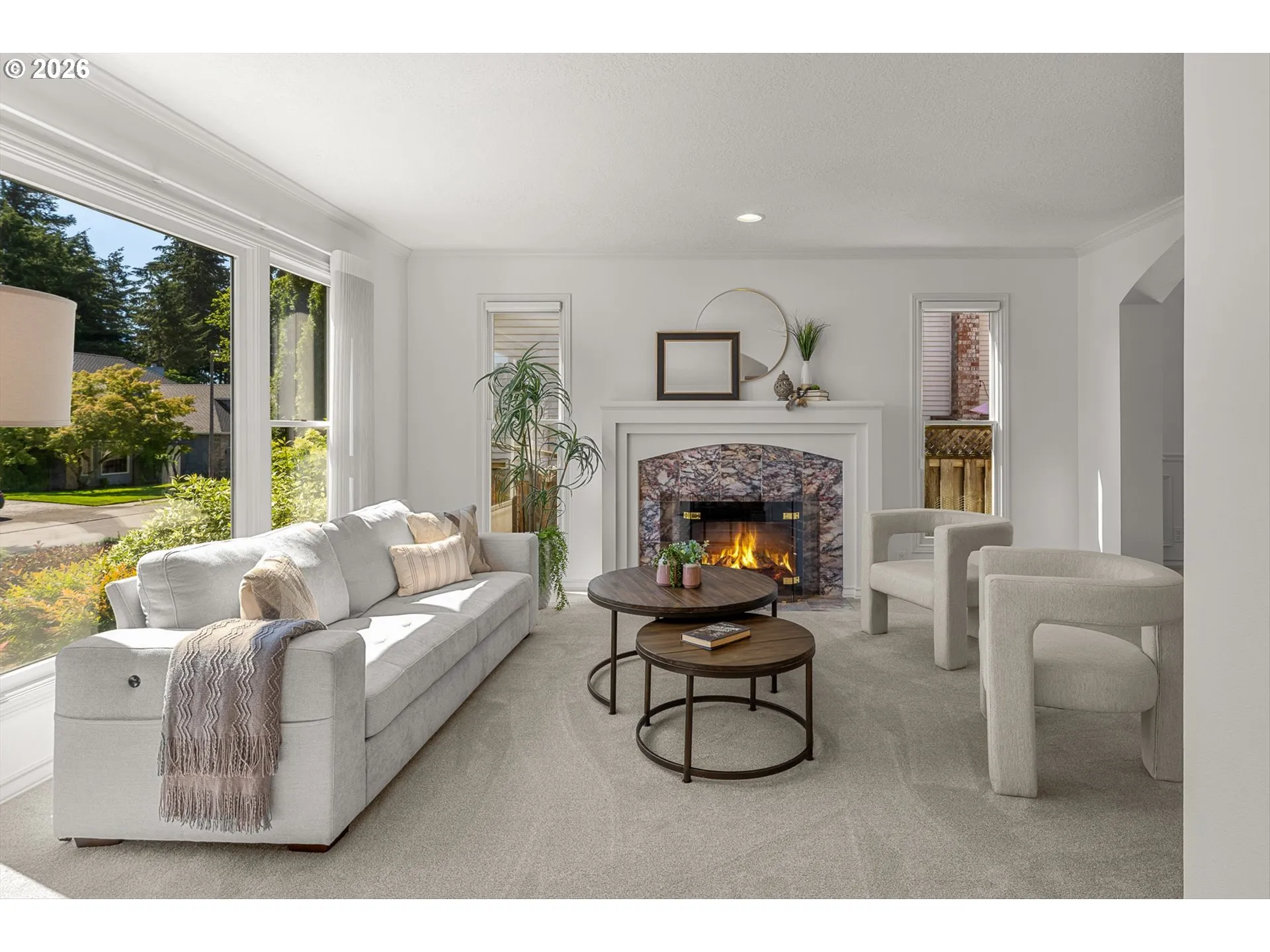 Living Room-Fireplace
