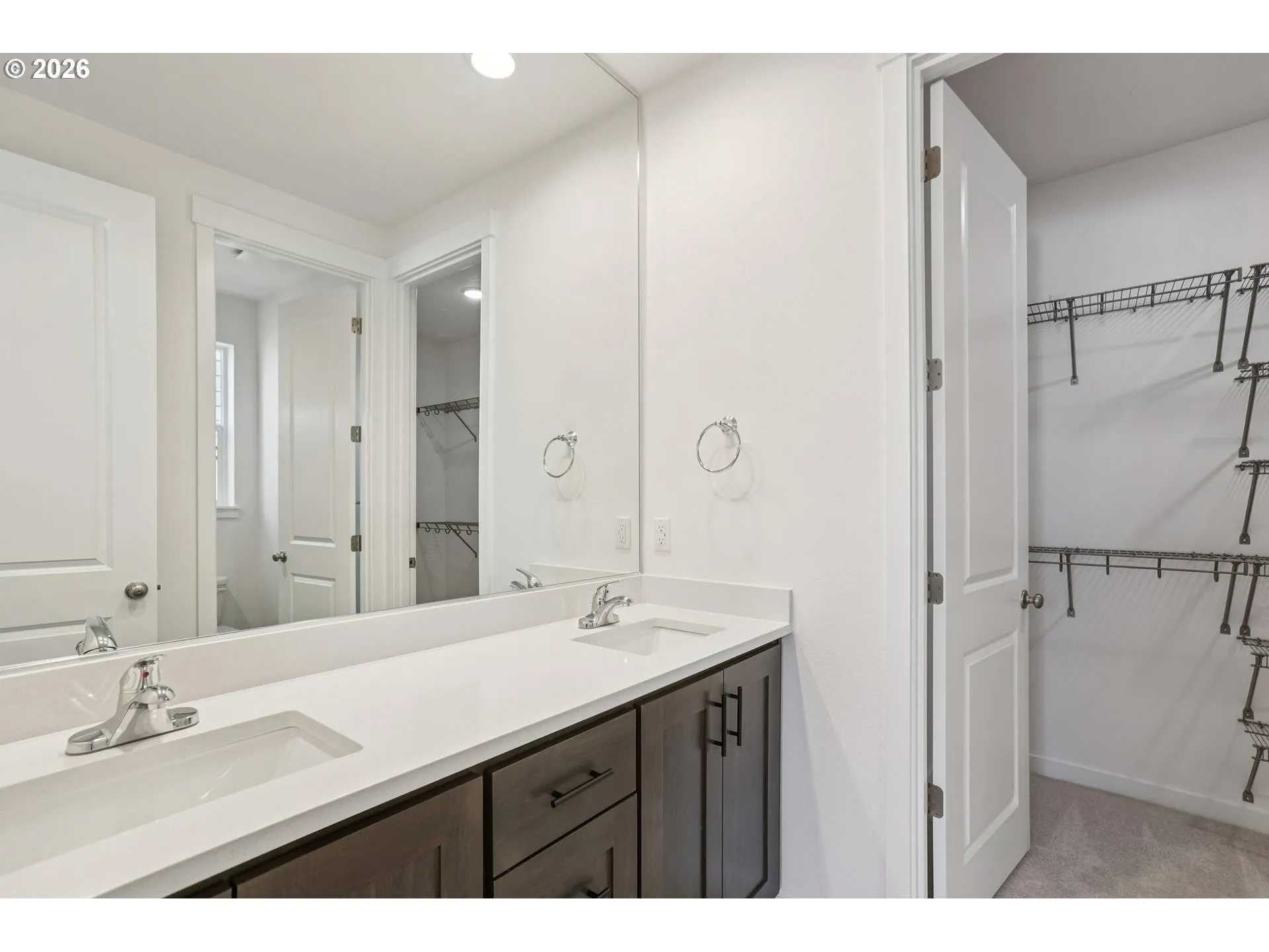Bathroom, Attached-Double Sinks