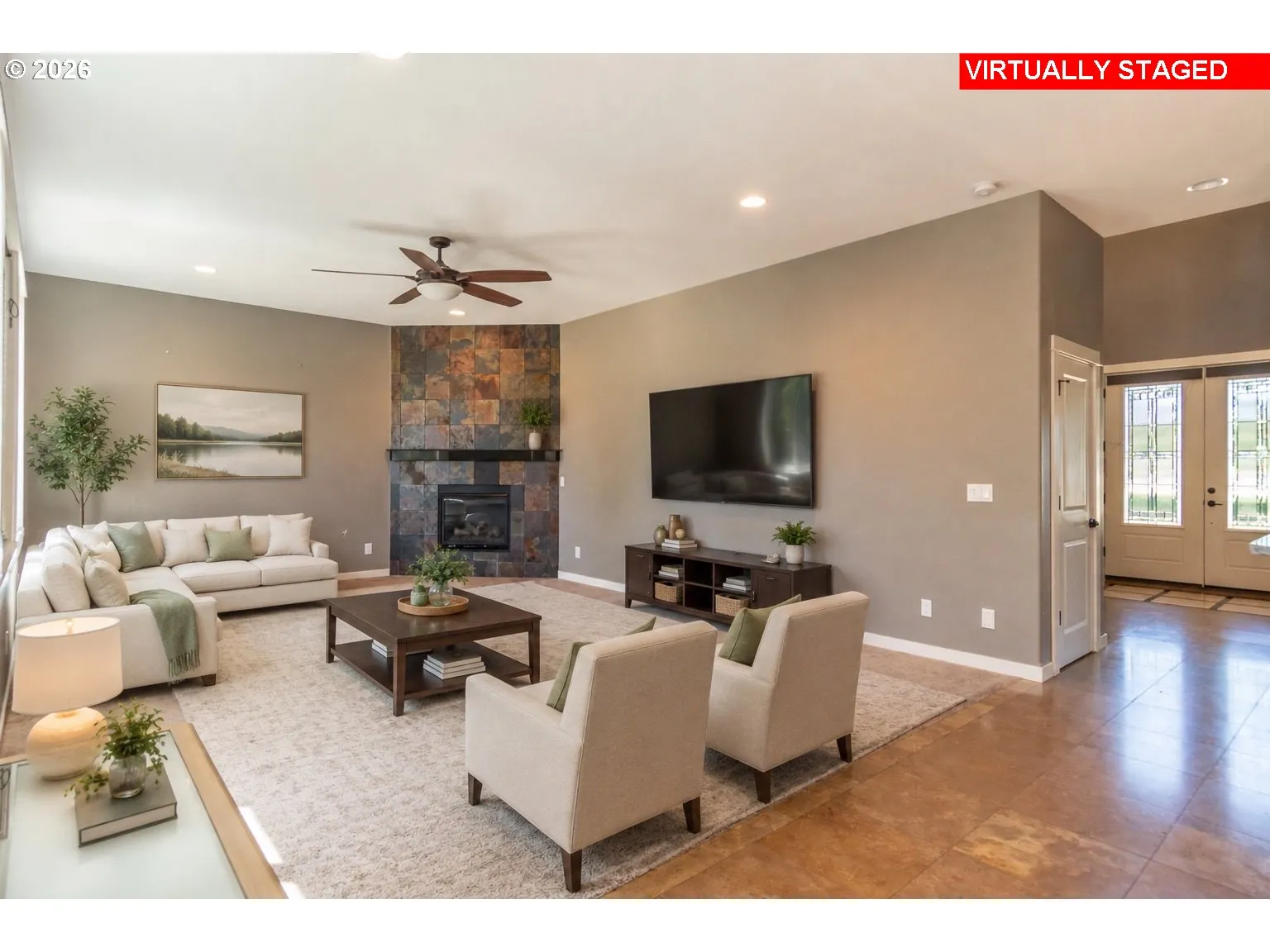 Living Room-Fireplace