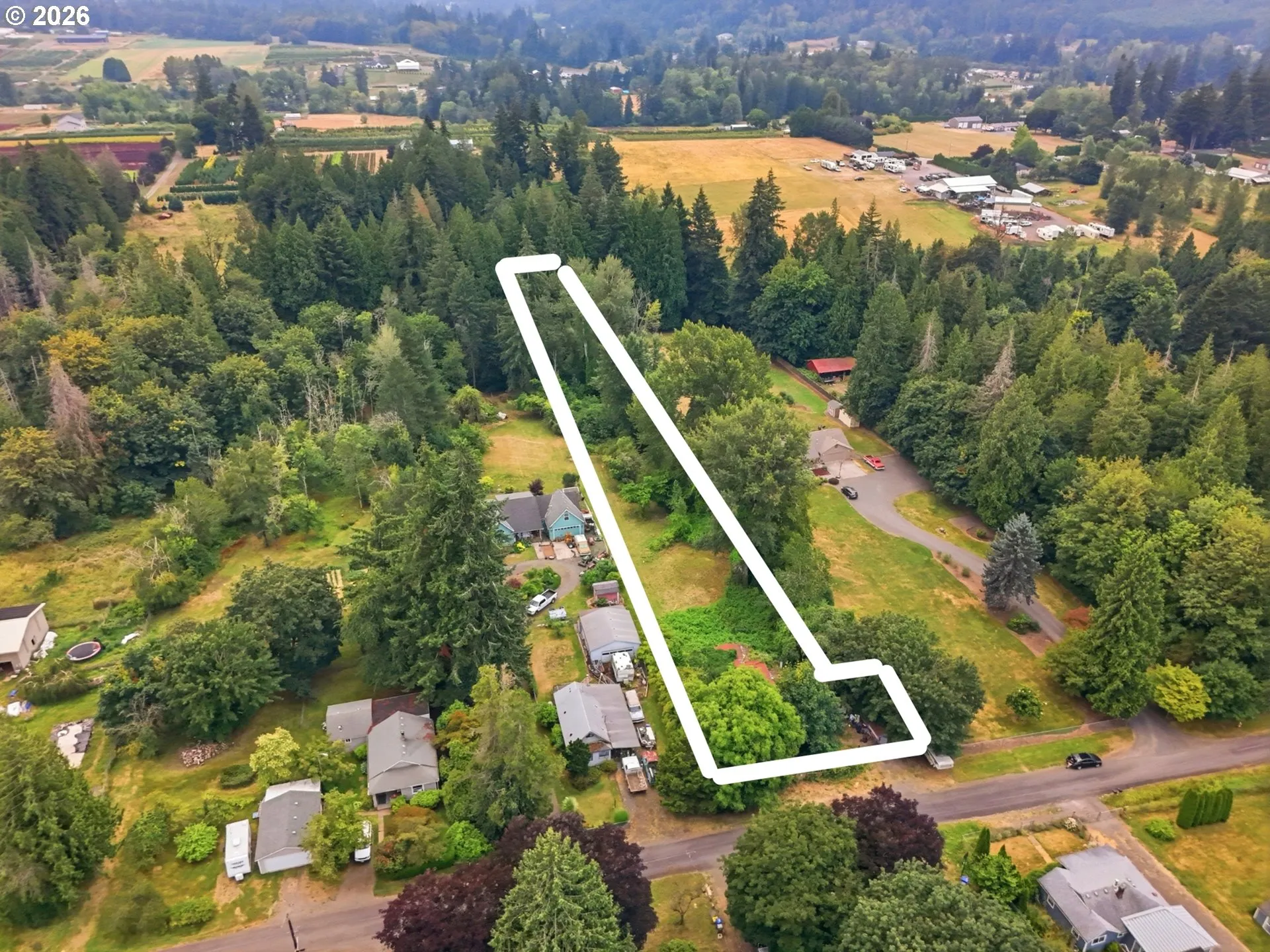 Approximate Property Lines-Wooded / Acreage