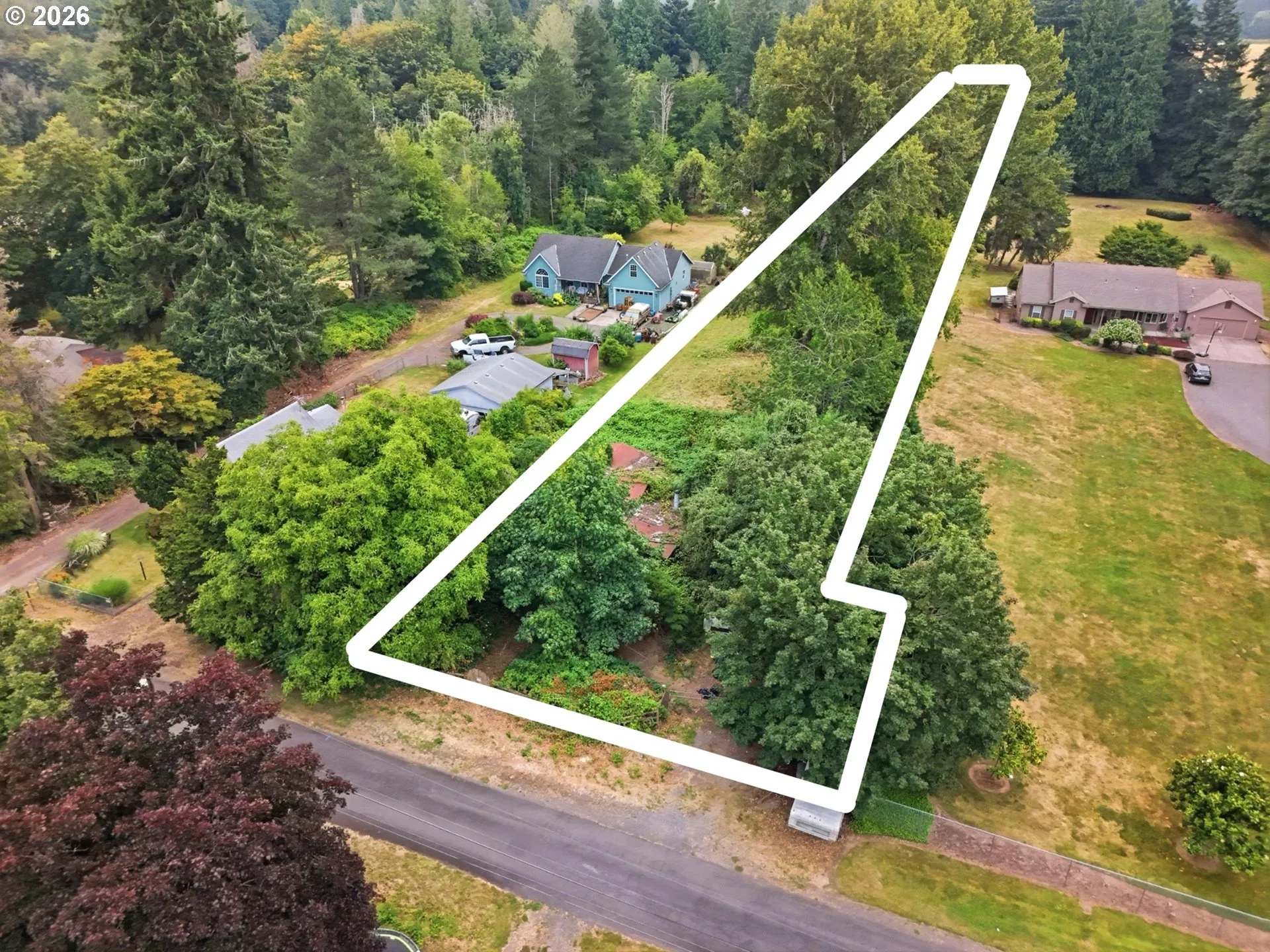 Approximate Property Lines-Wooded / Acreage