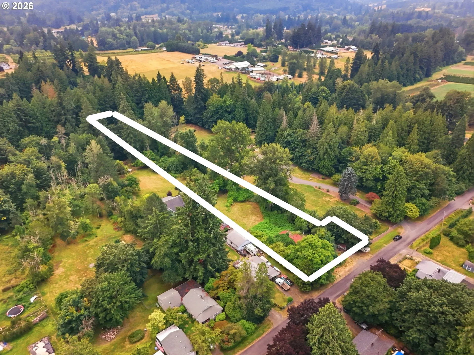 Approximate Property Lines-Wooded / Acreage