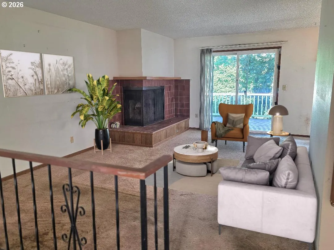 Living Room-Fireplace