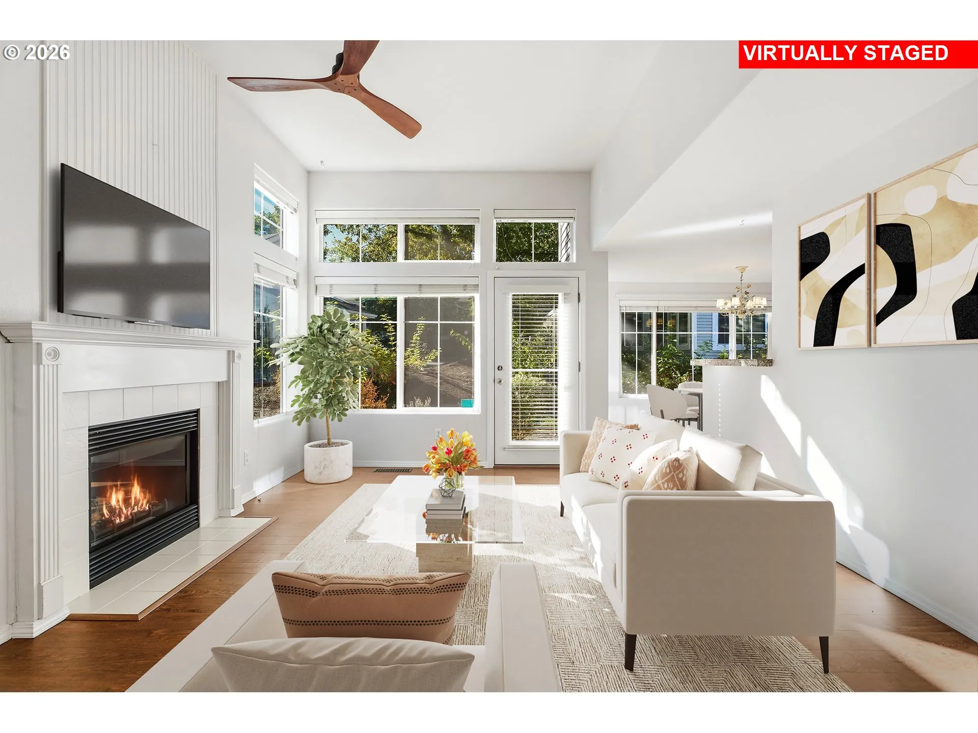 Living Room-Fireplace