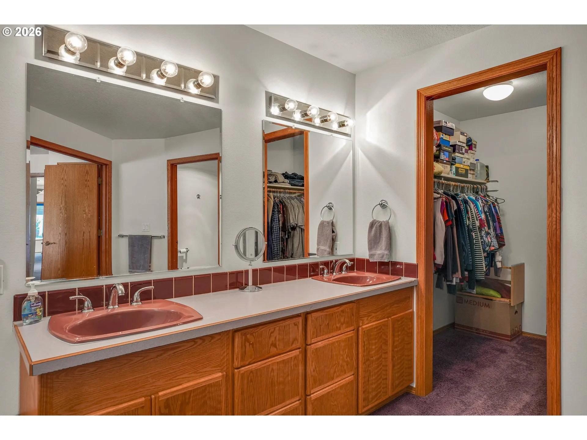 Bathroom, Attached-Double Sinks