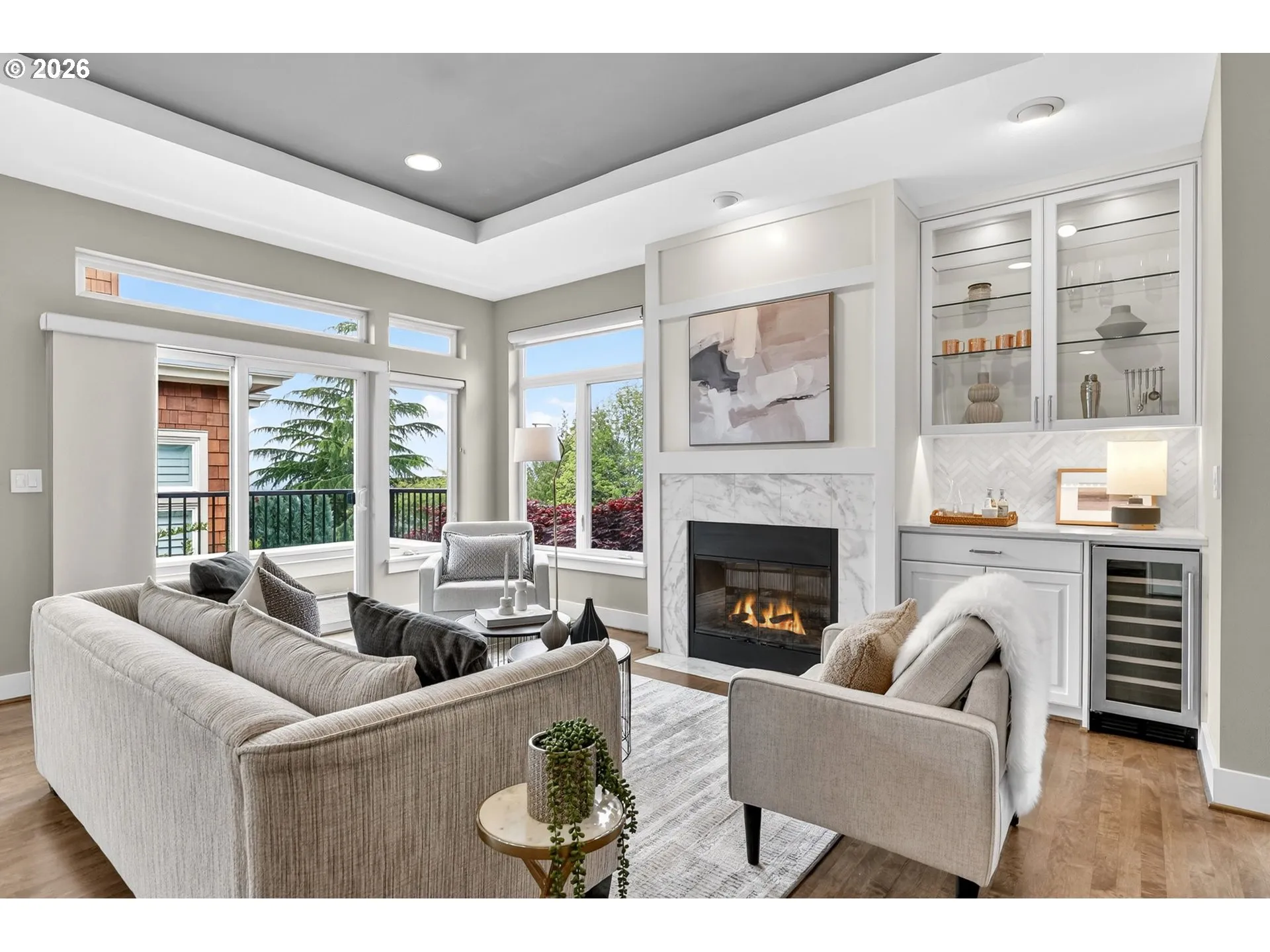 Living Room-Fireplace