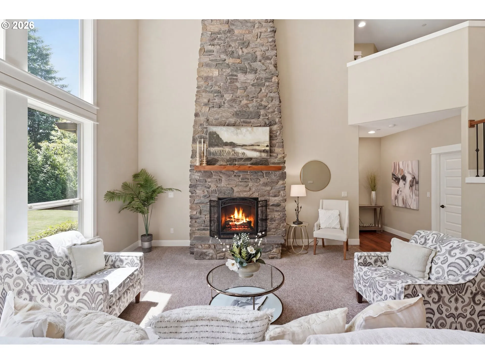 Living Room-Fireplace