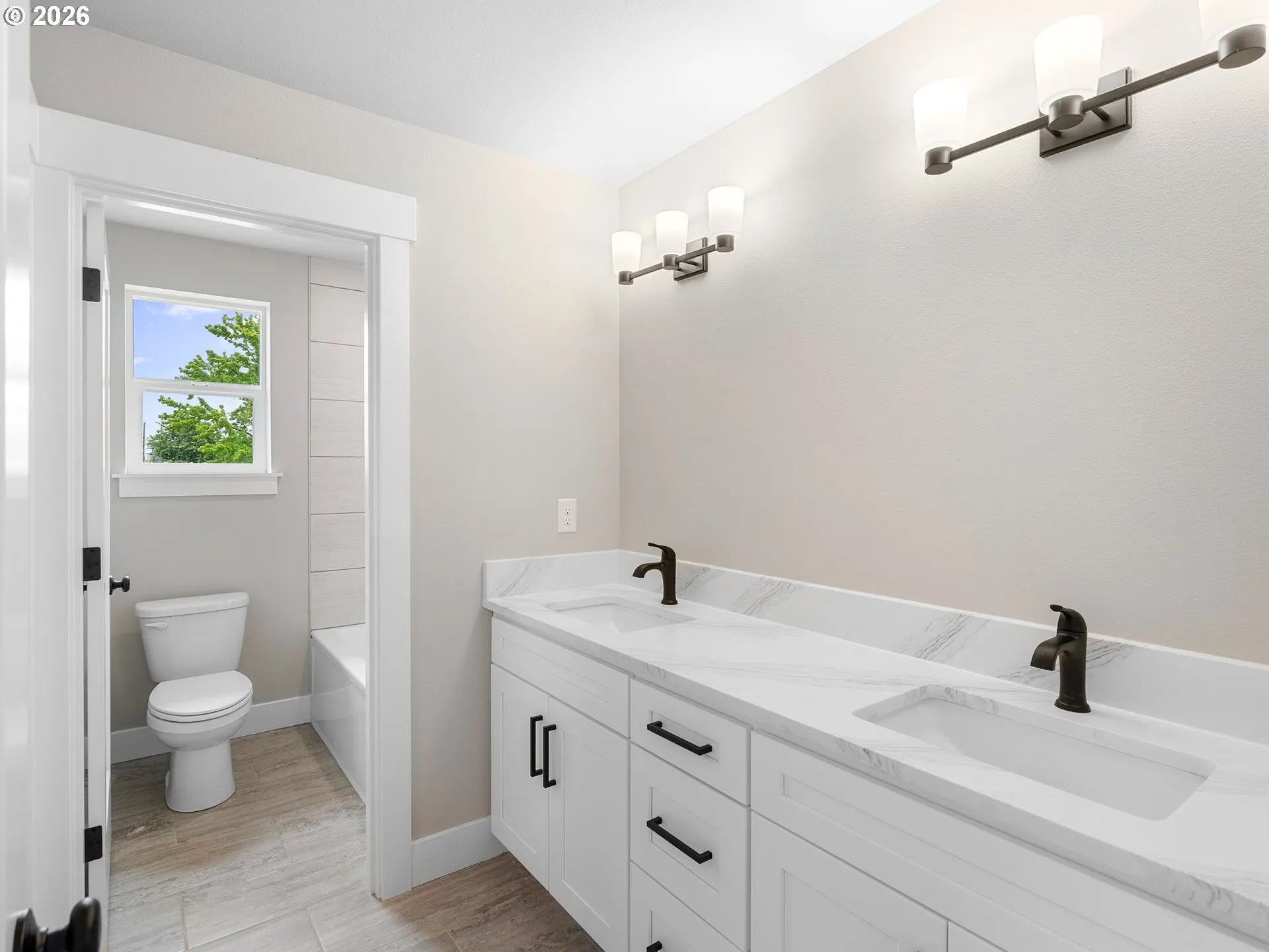 Bathroom, Attached-Double Sinks