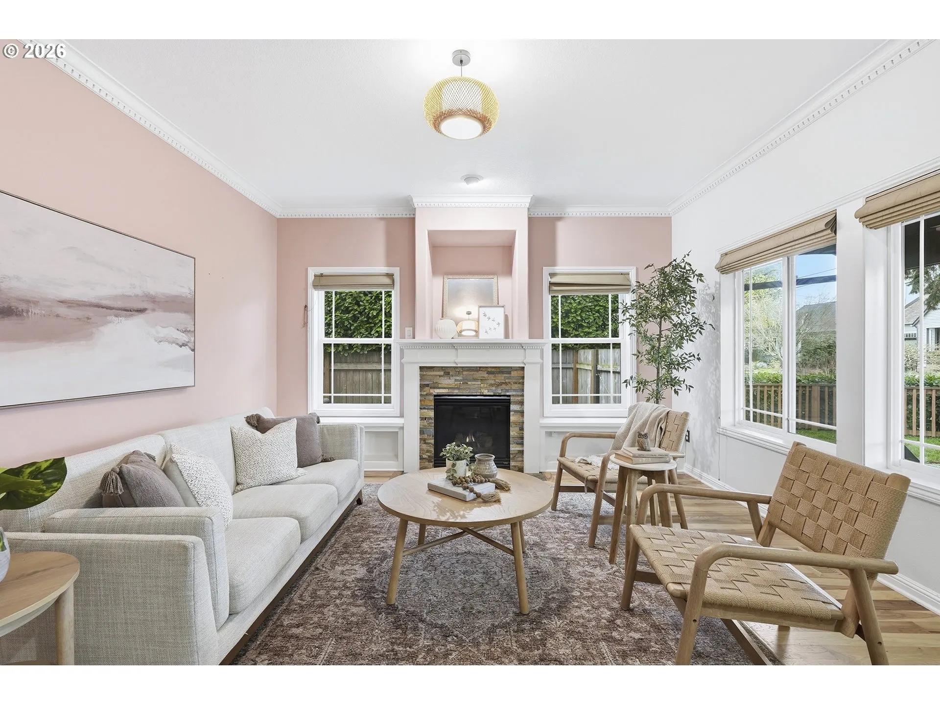 Living Room-Fireplace