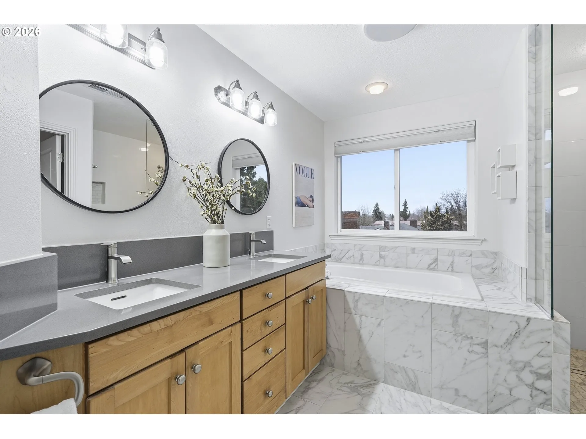 Bathroom, Attached-Double Sinks
