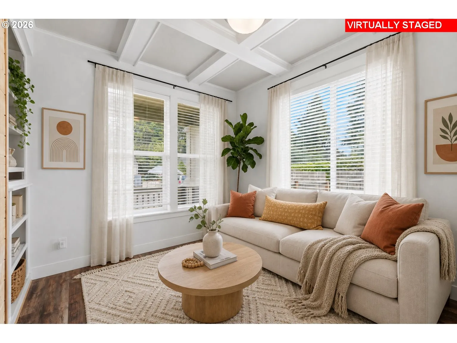 Sitting Room-Coffered Ceilings
