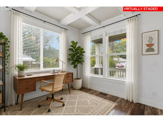 Den/Office-Coffered Ceilings