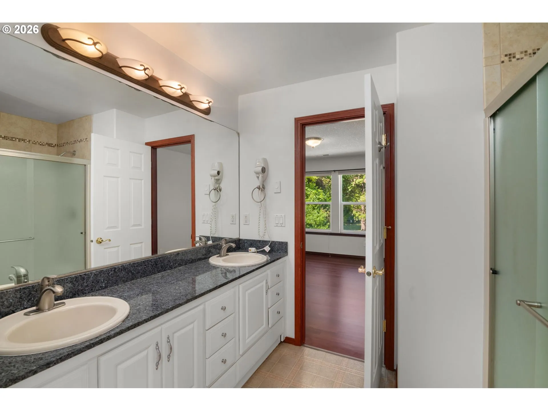 Bathroom, Attached-Double Sinks