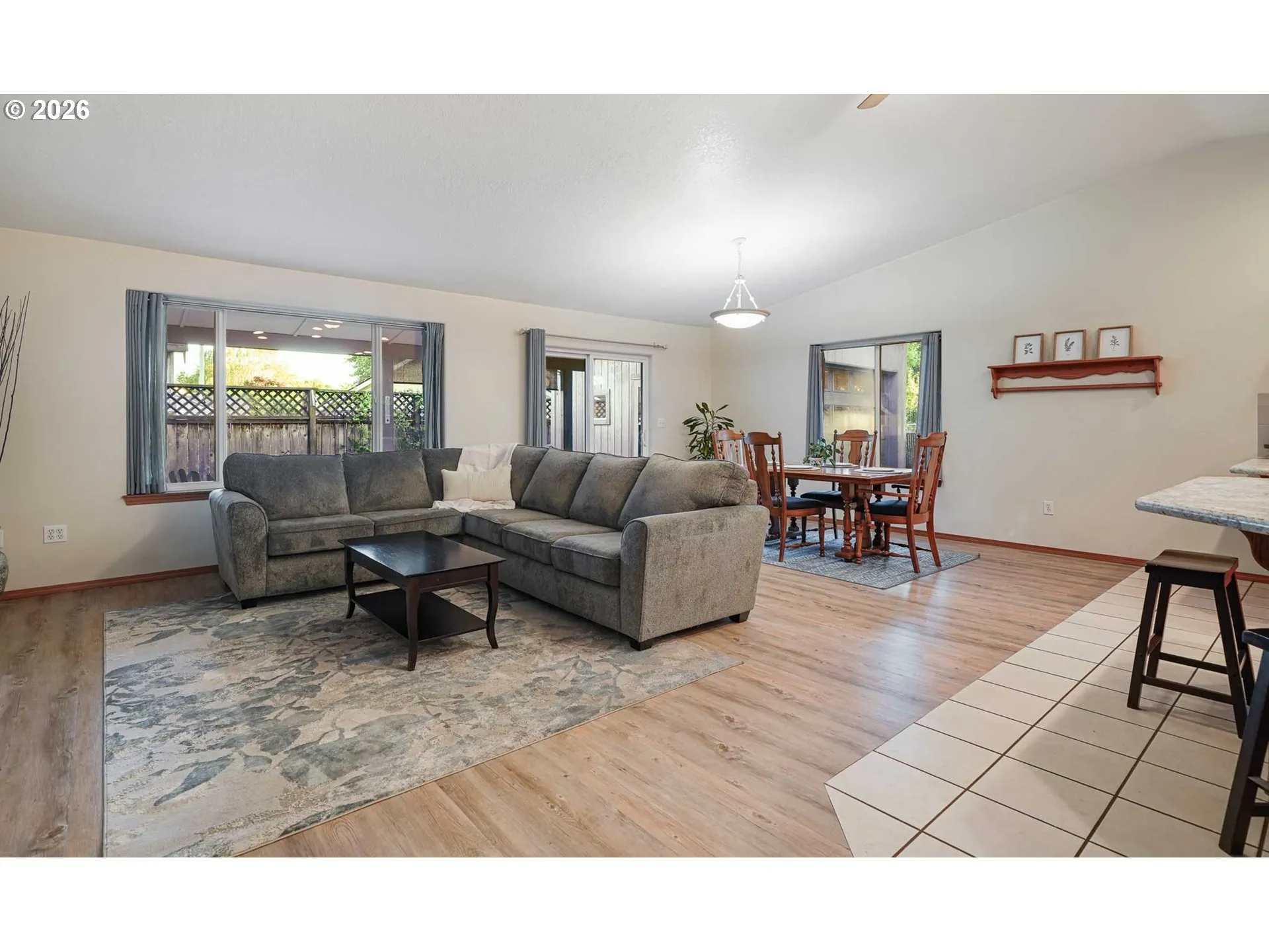 Living Room-Vaulted Ceilings