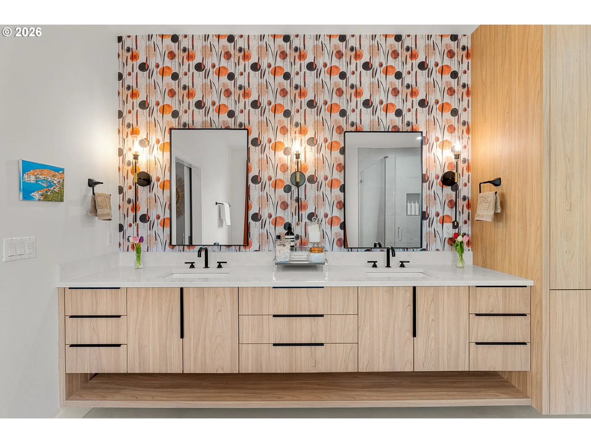 Bathroom, Attached-Double Sinks