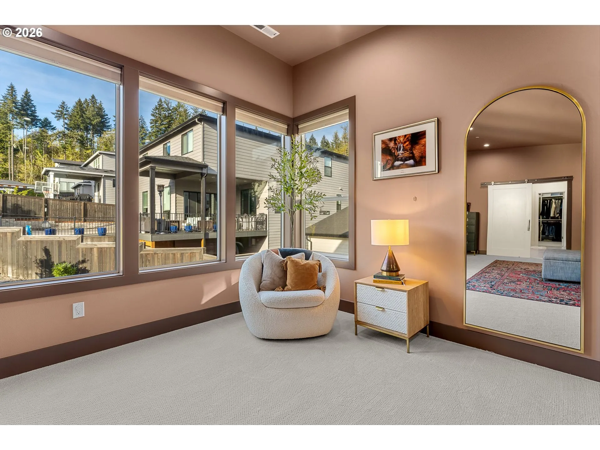 Bedroom, Owner's Suite-View From