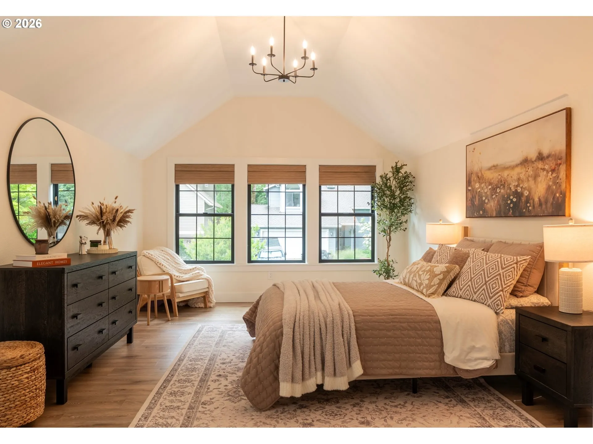 Primary Bedroom-Vaulted Ceilings