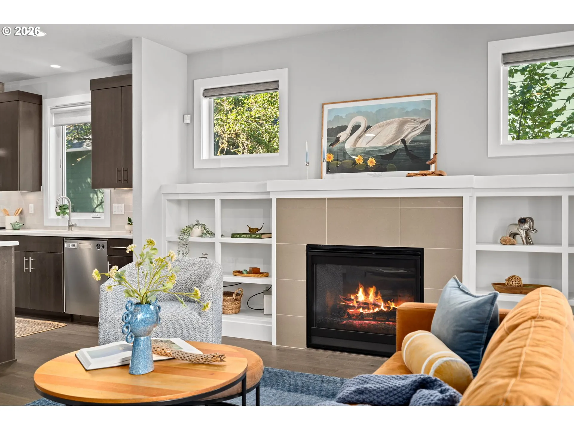 Living Room-Fireplace