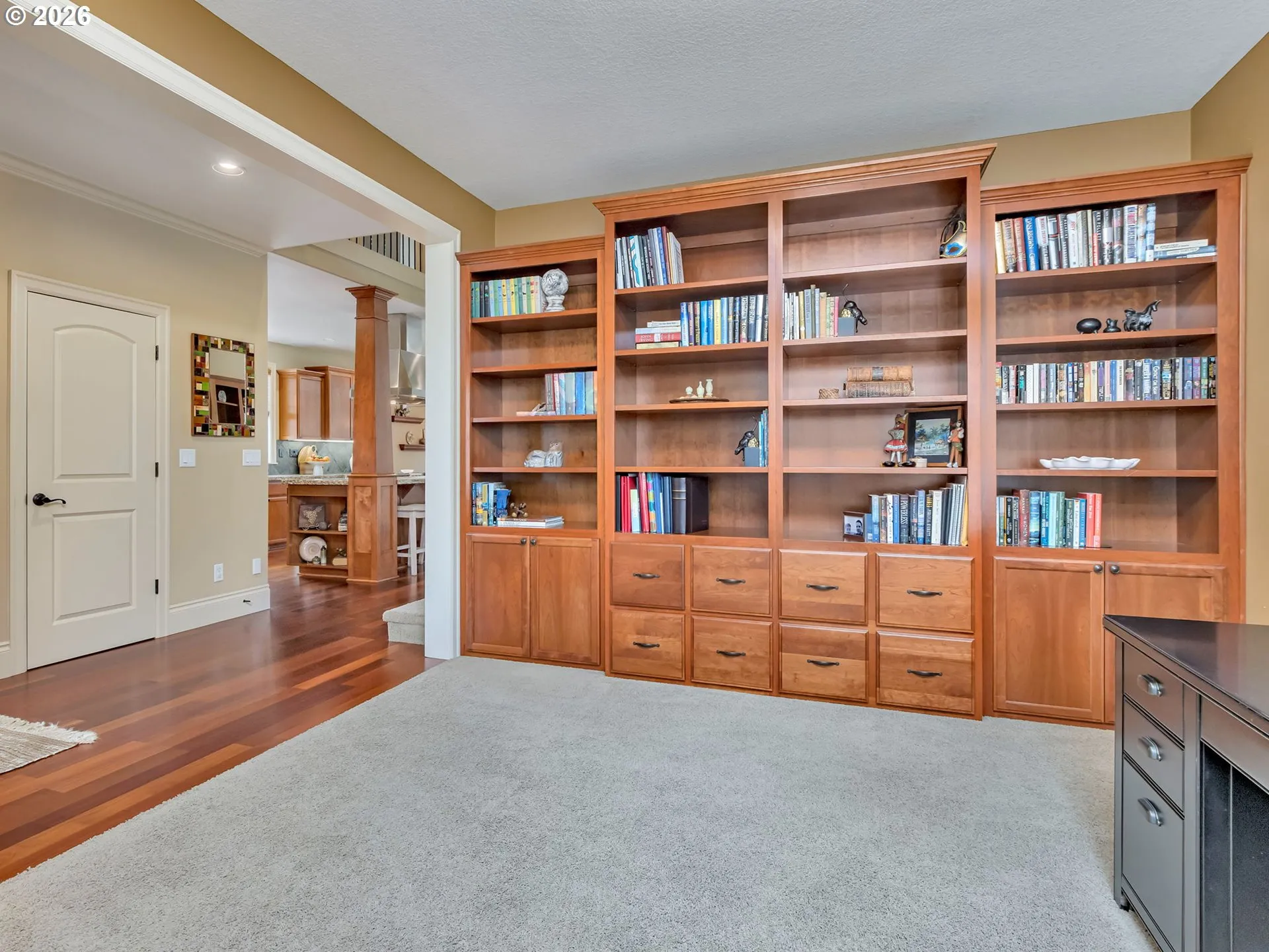 Living Room-Built-In Shelving