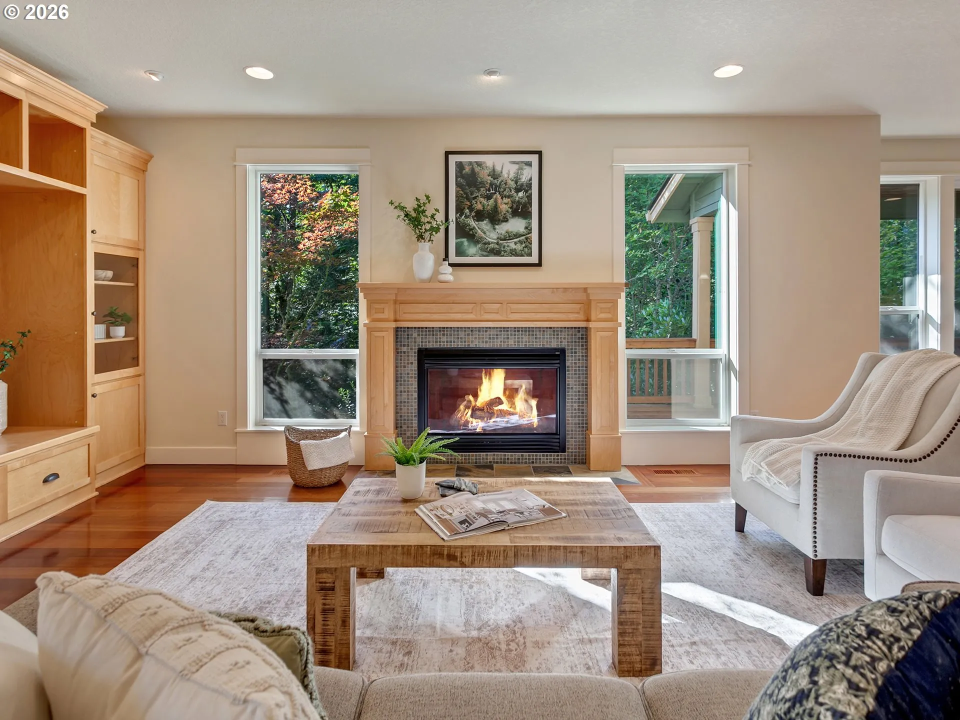 Living Room-Fireplace