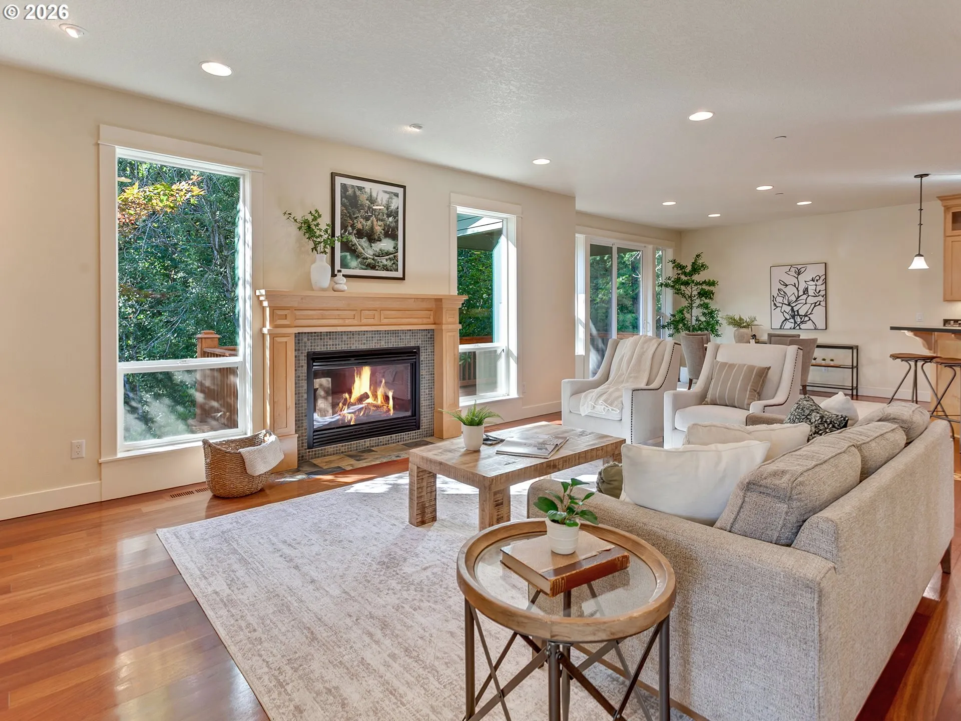 Living Room-Fireplace