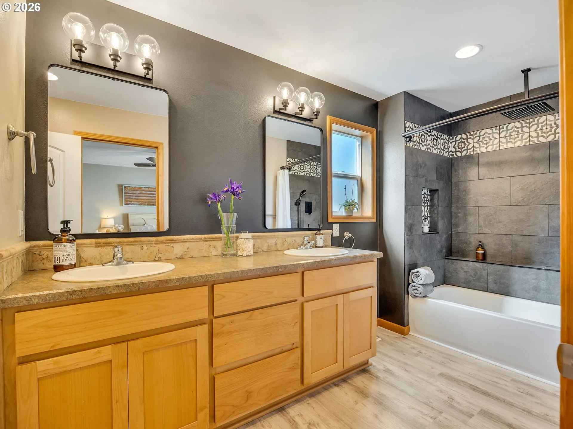 Bathroom, Attached-Double Sinks