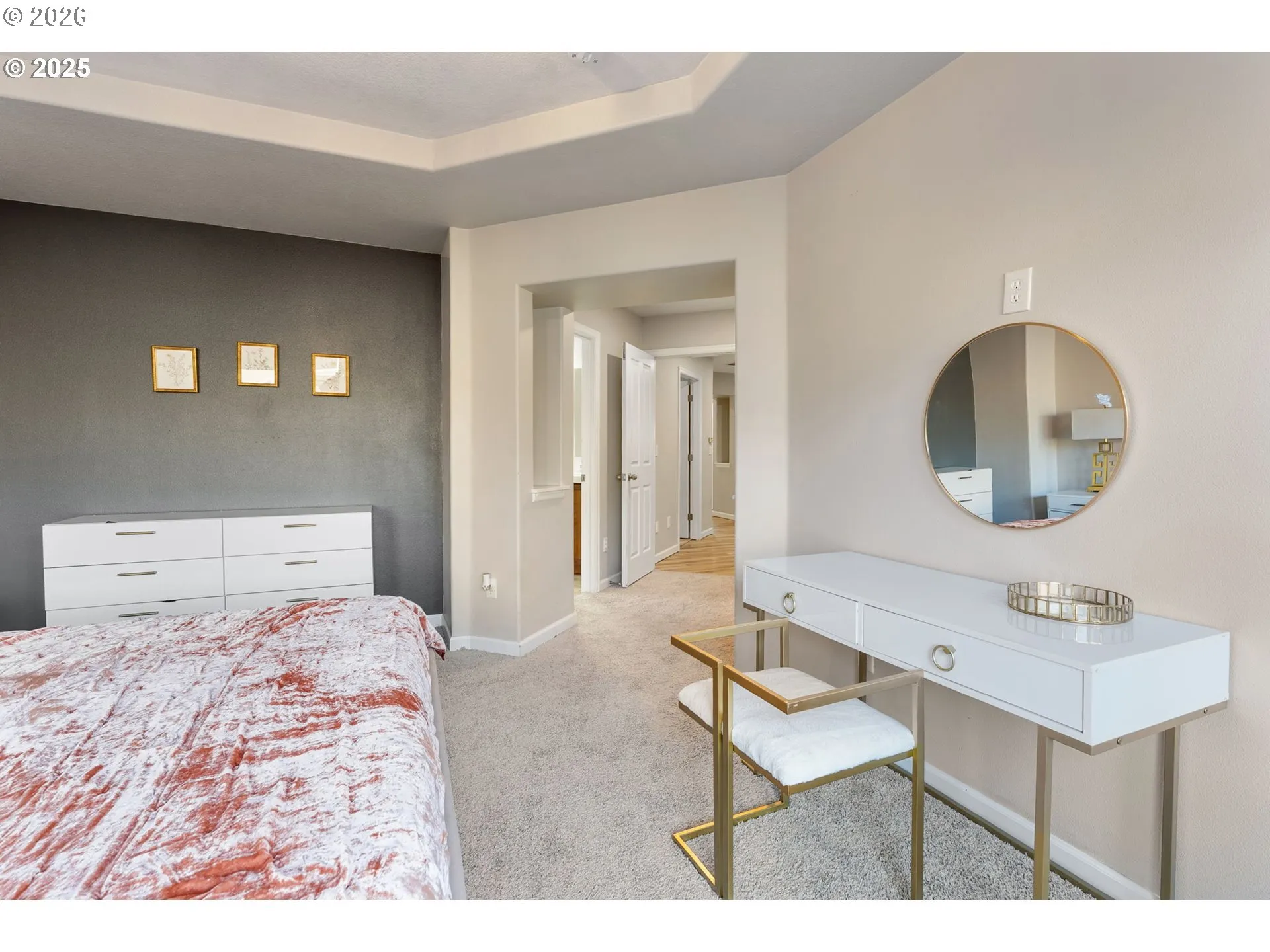 Bedroom, Owner's Suite-Coffered Ceilings