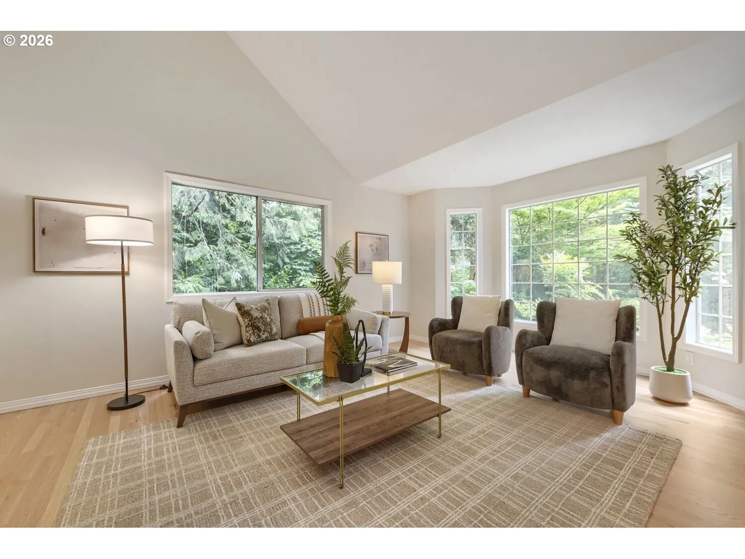 Living Room-Vaulted Ceilings
